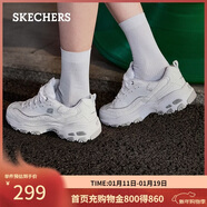 斯凱奇（Skechers）新年禮物女鞋冬季厚底老爹鞋百搭軟底舒適外穿運動(dòng)鞋11959