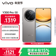 vivo Y300 Pro 8GB+256GB 鈦色 國家補貼 6500mAh超薄藍海電池 全等深微四曲屏 AI 拍照 手機