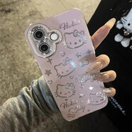 何健弓適用HelloKitty凱蒂貓蘋(píng)果16手機殼iPhone15promax可愛(ài)14plus卡通13蝴蝶結12全包11防摔8保護套7xs F1858蝴蝶結kitty貓（自帶鏡頭膜）+膜 iPhone X