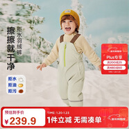 迷你巴拉（minibala）【拒水】羽絨男女童寶寶羽絨褲2025冬三防保暖背帶褲子