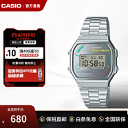 卡西歐（CASIO）手表旗艦店 黑客帝國防水學(xué)生男士石英電子表腕表小黑表 新年禮物 A168WEPC-7ADR（吃豆人聯(lián)名款）