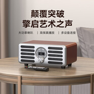 山水（SANSUI）N20高音質(zhì)無(wú)線(xiàn)藍牙音箱低音炮家用hifi桌面迷你小音響插卡音箱電腦大功率桌面音響功放一體機 無(wú)麥