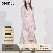 SNIDEL秋冬甜美淑女荷葉邊收腰百褶印花連衣裙SWFO244316 混合色 S （0）