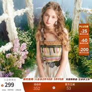 兩三事度假吊帶連衣裙2025夏季新款白色裙子民族風(fēng)長(cháng)裙女甜莓慕斯 黃花色 L