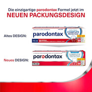 益周適（PARODONTAX）德國parodontax益周適緩解牙齦出血防蛀修復抗敏感潔白牙膏75g 全效藍色清新