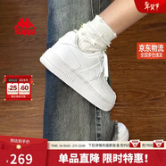 卡帕（Kappa）女鞋冬季2025新款增高小白鞋子女百搭休閑運動(dòng)板鞋女 鷺羽白 36