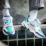 耐克（NIKE）休閑鞋男鞋 春季新款ZOOMMK2時(shí)尚運動(dòng)鞋復古老爹鞋跑步鞋 AV4789-009白薄荷綠 44