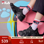 FILA 斐樂(lè )貓爪鞋4代女鞋老爹鞋情侶運動(dòng)鞋復古時(shí)尚休閑鞋網(wǎng)面透氣 【女款】黑-BK 38