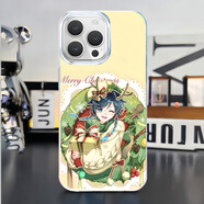 原神手機殼溫迪少女木偶芙寧娜胡桃適用蘋(píng)果17極光金iphone16小米14紅米k90華為m80二次元iqoo13一加ac 【IMD金色漸變殼】圣誕溫迪 一加Ace5版