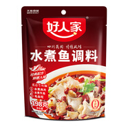 好人家 四川水煮魚(yú)調料198g/袋 重慶麻辣魚(yú)底料調料 水煮魚(yú)調料198g*1袋