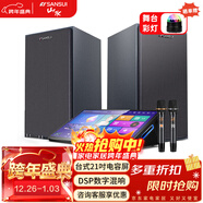 山水（SANSUI）C50 點(diǎn)歌機唱歌機 帶麥克風(fēng) 卡拉OK一體機 智能家用k歌音箱 觸摸屏點(diǎn)歌臺 家庭ktv音響套裝 點(diǎn)唱機 21吋臺式【500G】+有源對箱