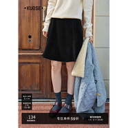 闊色黑色氣質(zhì)魚(yú)尾裙格子半身裙25秋冬季搭配新款女半裙短裙子中裙 黑色9014 S