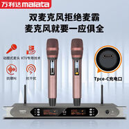 萬(wàn)利達（Malata）TH-2007A麥克風(fēng)一拖二會(huì )議K歌演出唱歌演講舞臺動(dòng)圈u段無(wú)線(xiàn)話(huà)筒 KTV可調頻專(zhuān)用話(huà)筒