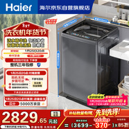 海爾（Haier）云溪2.0全自動(dòng)波輪洗衣機 10KG 雙動(dòng)力免清洗 直驅 家電以舊換新京東自營(yíng) EMS100B37Mate6