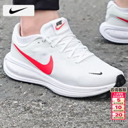耐克（NIKE）男鞋跑步鞋 2026春季新款運動(dòng)鞋耐磨登山休閑鞋男網(wǎng)面透氣慢跑鞋 102-革命者8/白色紅勾/曬圖退10 43 （內長(cháng)275mm）