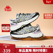 卡帕（Kappa）官方運動(dòng)老爹鞋子女鞋厚底增高學(xué)生情侶休閑小白鞋 銀色 37