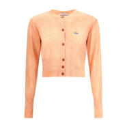 薇薇安·威斯特伍德（Vivienne Westwood）女士開(kāi)衫保暖修身針織短款日常通勤外套休閑 裸色 均碼 |L