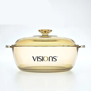 康寧（VISIONS）2.1L湯鍋玻璃鍋燉鍋煮鍋 鍋身可進(jìn)烤箱微波爐洗碗機 2.1L晶瑩鍋 20.5cm