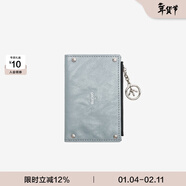 個(gè)樂(lè )植鞣綿羊皮真皮卡包卡夾錢(qián)包輕奢男女款情侶新年禮物 霧藍 均碼