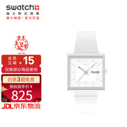 斯沃琪（Swatch）瑞士手表 WHAT IF系列 新年禮物中性方表