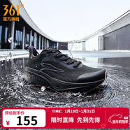 361°運動(dòng)鞋女鞋飛翼6雨屏秋冬季防潑水防滑鞋黑色緩震跑步鞋新年禮物 曜石黑/藕粉 39