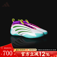 阿迪達斯（adidas）男鞋 秋季新款哈登9代專(zhuān)業(yè)籃球鞋 杰倫威廉姆斯球員專(zhuān)屬配色 白/亮青檸綠/亮粉 43