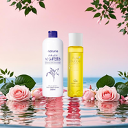 Naturie薏仁柔膚爽膚水500ml+cure純凈泡沫化妝爽膚水190毫升