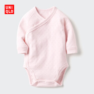 優(yōu)衣庫嬰幼兒寶寶包臀衣長(cháng)袖1件裝連體衣哈衣包屁衣478376 478375 478376/10水粉色(開(kāi)襟款) 60cm