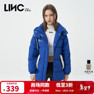 金羽杰冬季復古羽絨服女中長(cháng)款寬松連帽新潮印花羽絨面包服女Y22603291