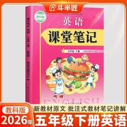 2026斗半匠英語(yǔ)課堂筆記教科版五年級下冊同步教材隨堂筆記廣州版教材全解小學(xué)課前預習單課后復習輔導書(shū)