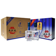 古川【年貨送禮 江蘇發(fā)貨】淡雅 濃香型商務(wù)送禮白酒 40度 480mL 6瓶 古川銀淡雅 整箱禮盒（贈小酒200ml*3瓶）