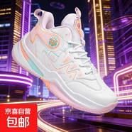 詹姆斯籃球鞋透氣運動(dòng)鞋防滑耐磨兒童9中學(xué)生4戰靴5幻影3球鞋 白粉 H905 37