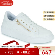 Tommy Hilfiger女鞋潮流百搭低幫圓頭透氣系帶休閑板鞋小白鞋球鞋春秋2025新款 白色 38