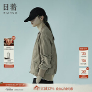 日著(zhù)（rizhuo）日著(zhù)原創(chuàng  )設計女裝2025春新款城市輕戶(hù)外棒球服飛行員夾克短外套 卡其 L