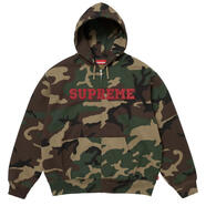 Supreme攀山鼠 25Fw Collegiate Applique Hooded 迷彩拉鏈衛衣帽衫 迷彩上?，F貨 S