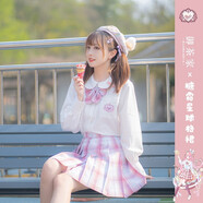 御茶家JK格裙套裝格裙合集原創(chuàng)日制校供校園感夏季格裙半身百褶裙 糖霜星球 42S