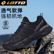 樂(lè )途登山鞋男鞋春季戶(hù)外透氣運動(dòng)鞋防滑耐磨越野徒步鞋子男黑色43