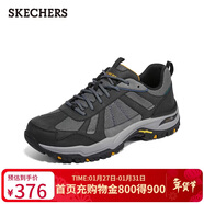 Skechers斯凱奇男士戶(hù)外舒適透氣系帶休閑鞋 204607C BLK黑色 39.5