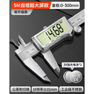詠幻高精度數顯卡尺工具測量手鐲 [5M自熄屏大屏省電款]超速芯片0300mm（不準