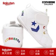 匡威（Converse）Mini Inchstar 嬰兒運動(dòng)鞋初生鞋魔術(shù)扣兒童鞋 日本直郵 12.5cm White/Navy