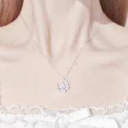 MP施華洛世奇同款999純銀月光蝴蝶項鏈女輕奢鎖骨鏈不掉色生日禮物 925純銀 月光迷蝶項鏈