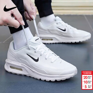 耐克（NIKE）男鞋 2026新款春季時(shí)尚潮流AIR MAX氣墊鞋運動(dòng)鞋舒適緩震跑步鞋 100/AIR MAX緩震/白黑 42