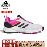 阿迪達斯（adidas）高爾夫球鞋新款女士ZOYSIA系列 無(wú)釘鞋防滑球鞋boost緩震跑步鞋 HP2156 符點(diǎn)灰/一號黑/亮紫紅色 35 （UK4.0）