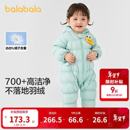 巴拉巴拉童裝輕薄羽絨服嬰兒外出連體衣冬裝寶寶爬服兒童衣服男童女童萌趣