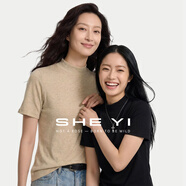 奢意【云朵面膜T】2026春款天絲+羊毛半高領(lǐng)短袖女顯瘦百搭t恤女上衣 黑色 M 95-105斤/卡碼拍大