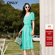 ONLY法式茶歇收腰中長(cháng)裙氣質(zhì)雪紡碎花連衣裙女|123207068 H40 水果盛宴印花 XS 155/76A