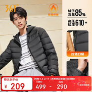 361°羽絨服男秋冬季新款輕薄款外套短款保暖連帽運動(dòng)內膽652544302D-6