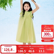 巴拉巴拉女童無(wú)袖連衣裙2024夏季網(wǎng)紗拼接甜美全棉蕾絲裙子潮208224111037