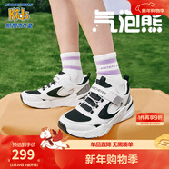 Skechers斯凱奇兒童熊貓鞋女童運動(dòng)涼鞋夏季新款透氣鏤空男童鞋子319025L 女童/白色/黑色/WBK 33