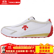 迪桑特（DESCENTE）CronRacer百搭防滑低幫跑鞋男女白紅 白紅色 37